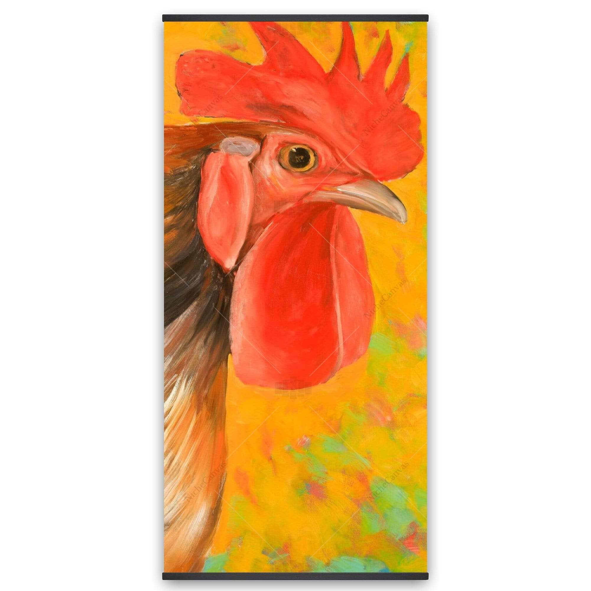 Colorful Rooster - Wooden Magnetic Frame