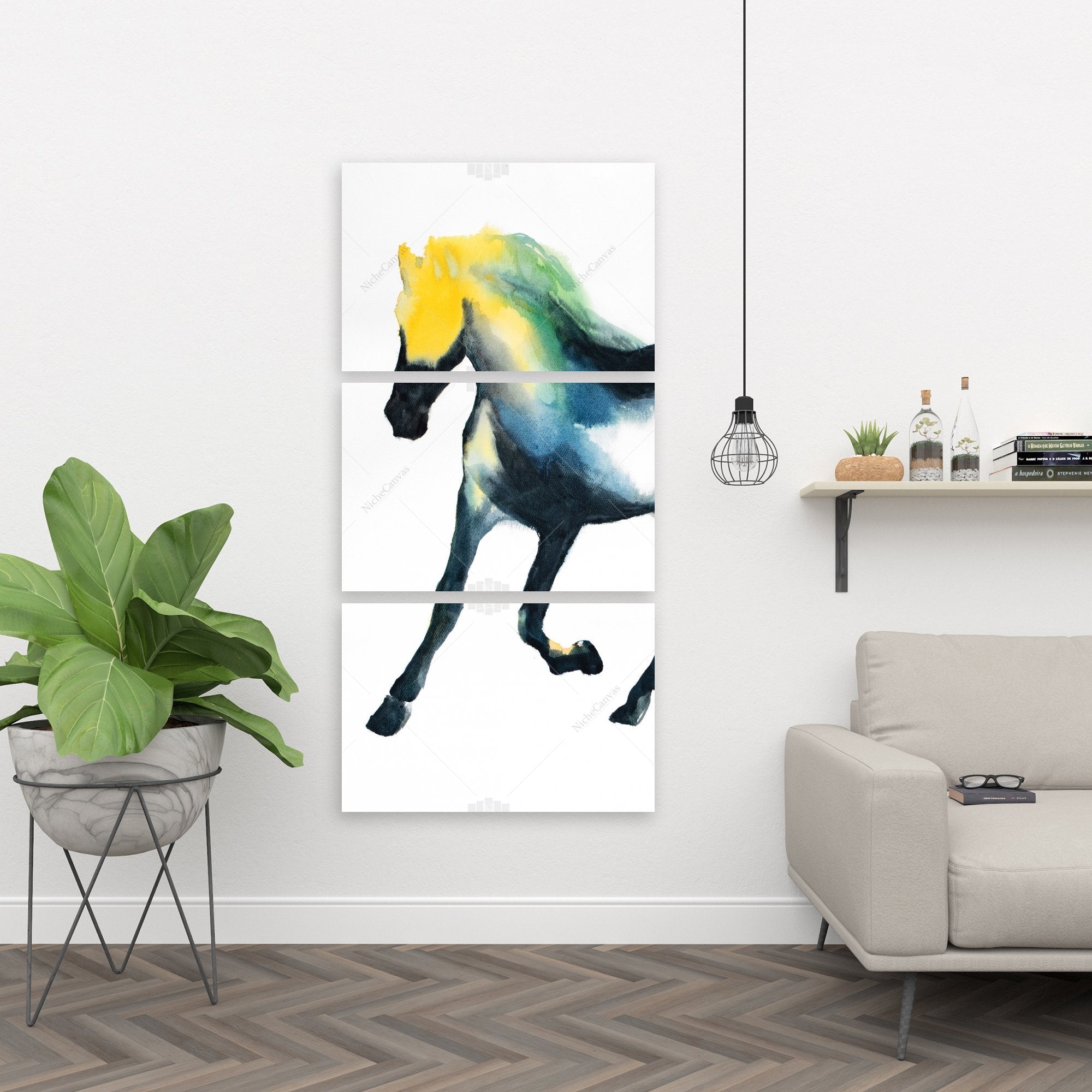Galloping Colorful Horse