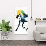 Galloping Colorful Horse