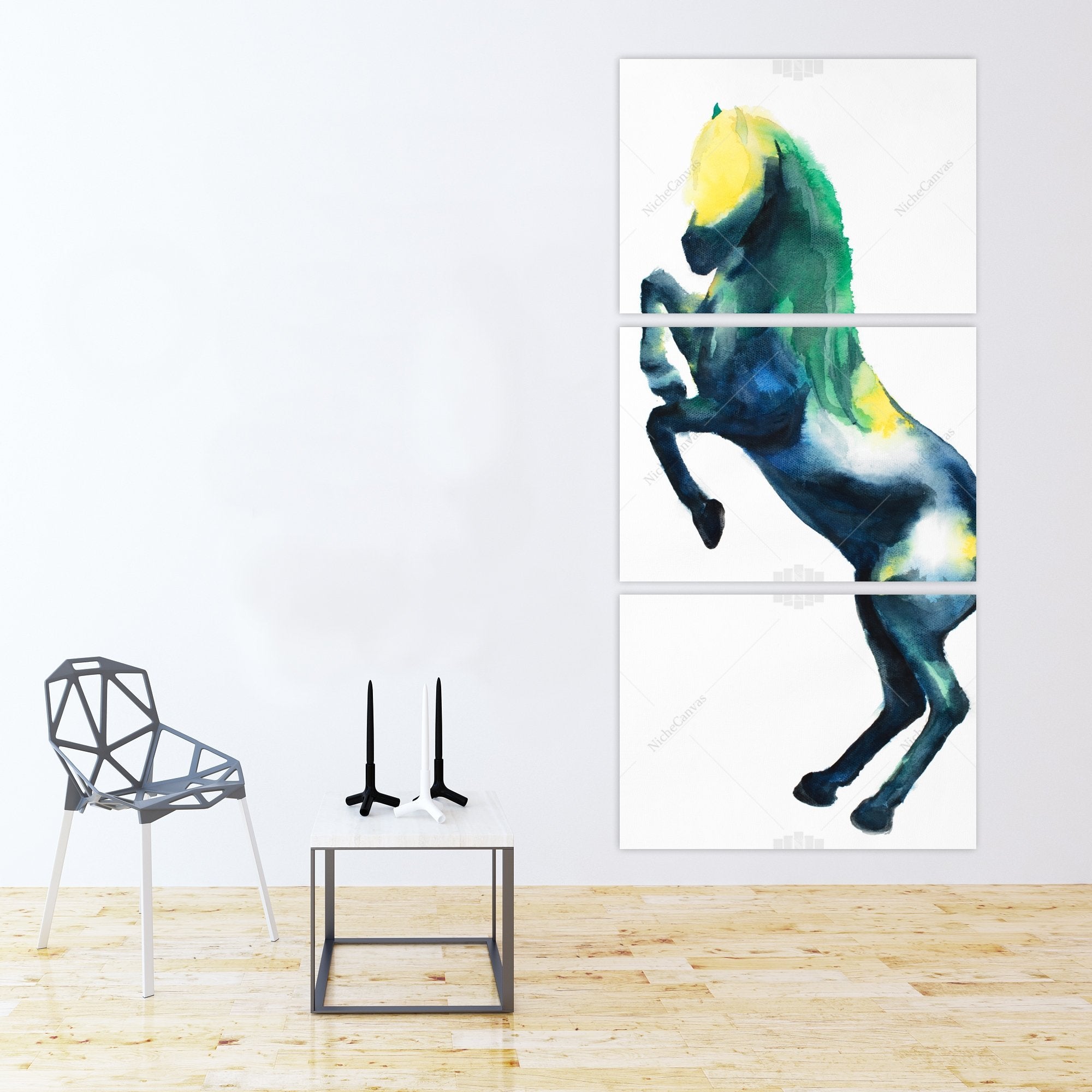 Greeting Colorful Horse