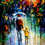 Abstract Father and Son - DIY Painting By Numbers Kit