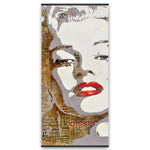 Marilyn Monroe With Typography - Wooden Magnetic Frame
