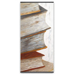 Mountain Of Vintage Books - Wooden Magnetic Frame