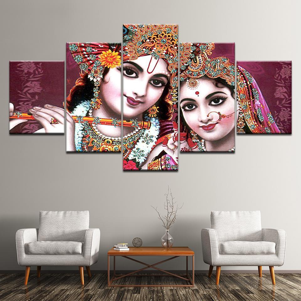 Radha Krishna Canvas Set