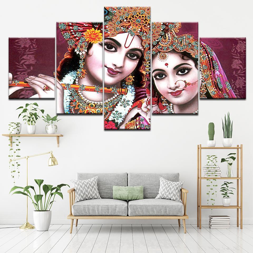 Radha Krishna Canvas Set