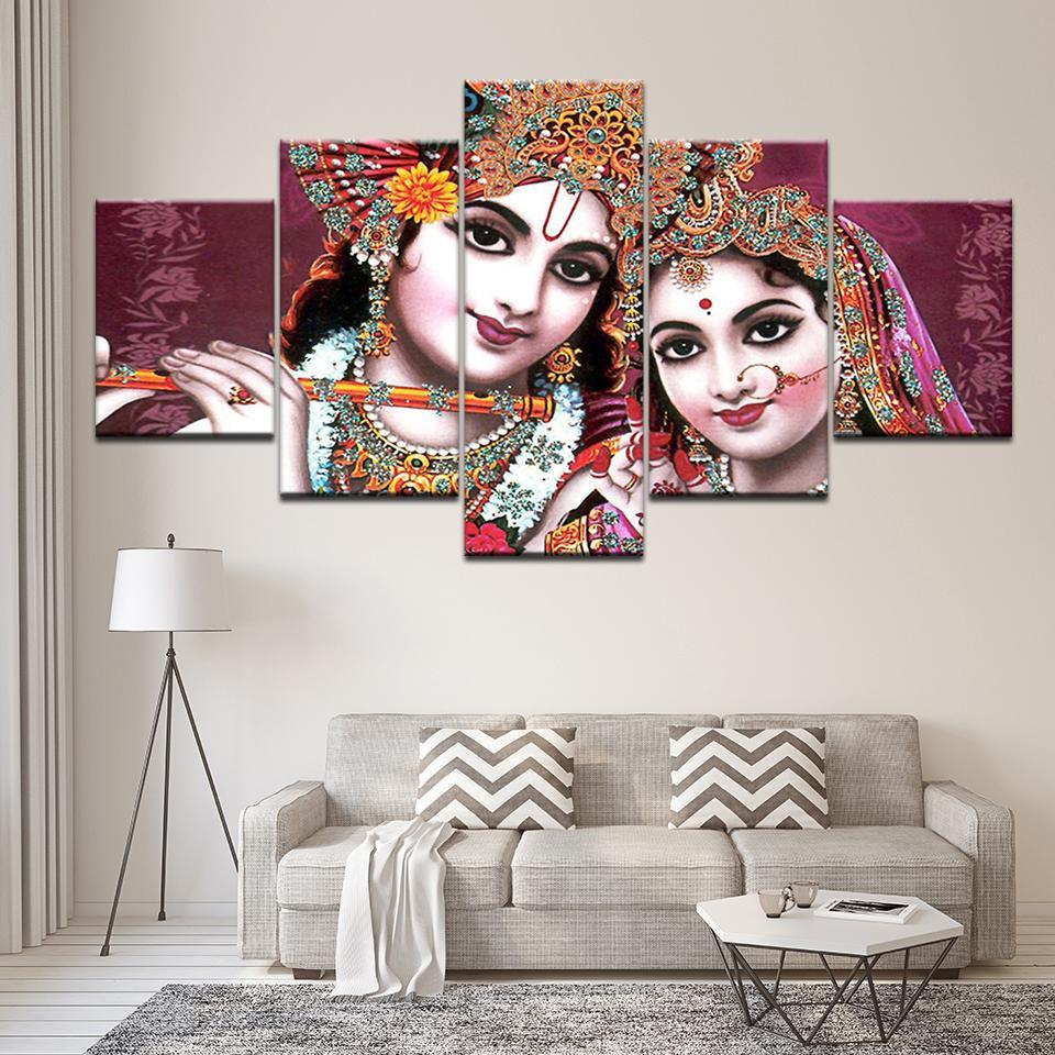 Radha Krishna Canvas Set