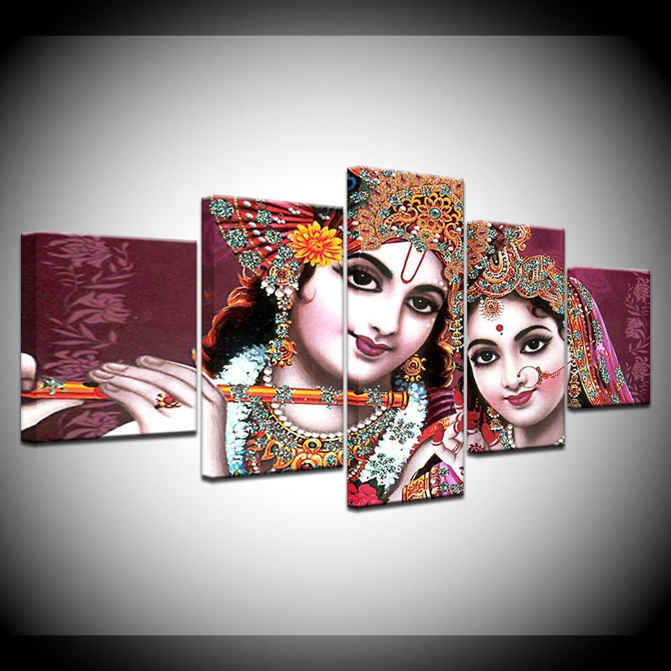 Radha Krishna Canvas Set