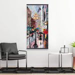 Rainy Day In New York - Wooden Magnetic Frame