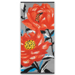 Three Pink Flowers - Wooden Magnetic Frame