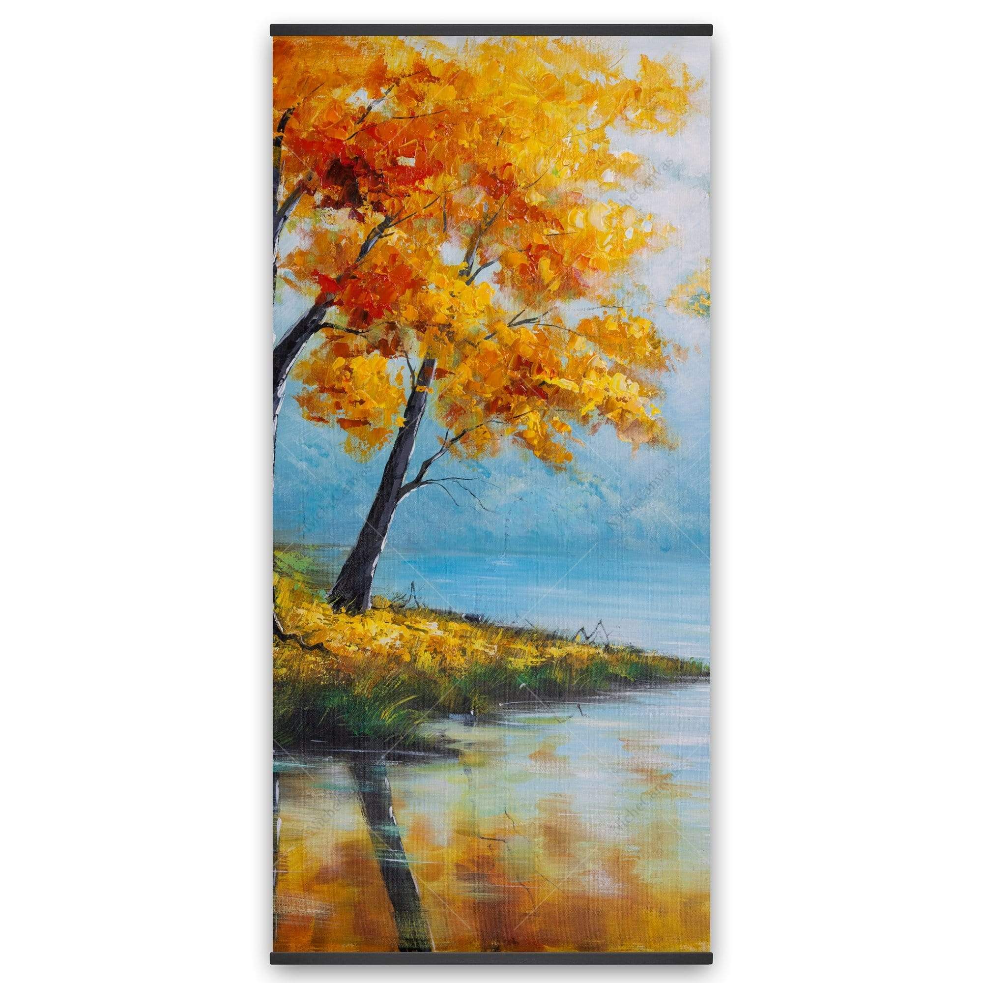 Trees By The Lake - Wooden Magnetic Frame