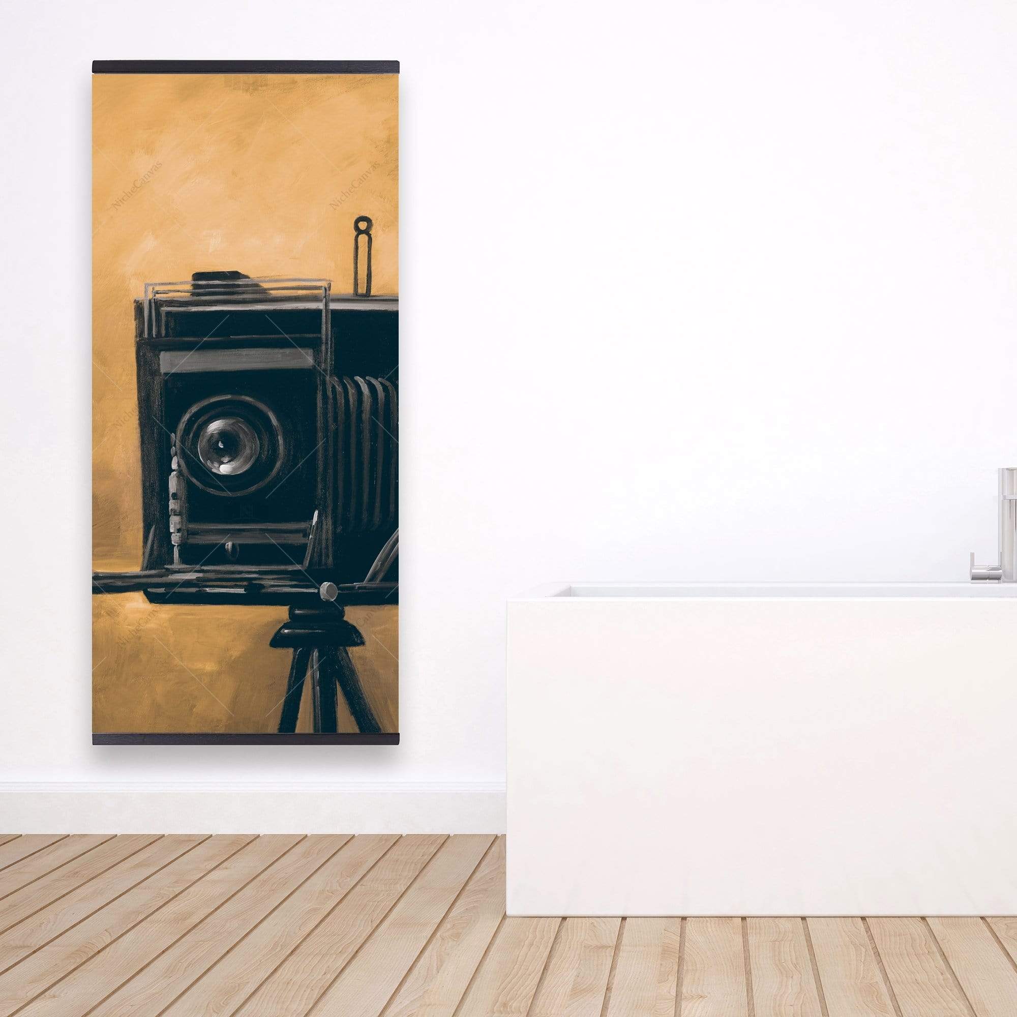 Vintage Camera - Wooden Magnetic Frame