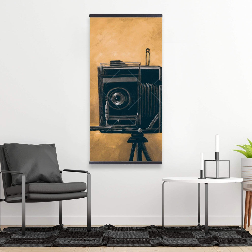 Vintage Camera - Wooden Magnetic Frame