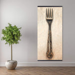 Vintage Fork - Wooden Magnetic Frame