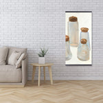 Vintage Salt And Pepper Shaker - Wooden Magnetic Frame