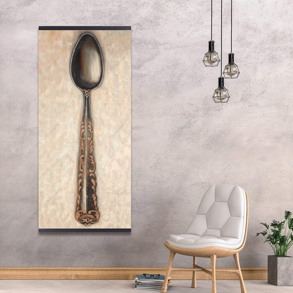 Vintage Spoon - Wooden Magnetic Frame