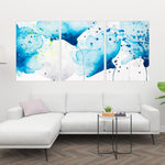 Watercolor Paint Splash Flowers